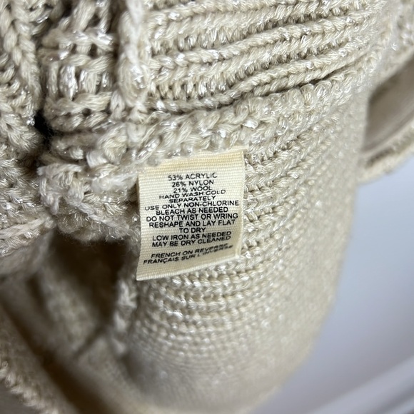 MOTH Anthropologie Dolman Slouchy Oversized Chunky Knit Cardigan Boho Sweater - Picture 10 of 12